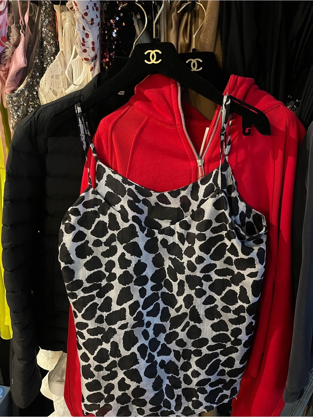 RTA (LUXURY BRANDS) Animal Print 100 percent silk camisole top size M